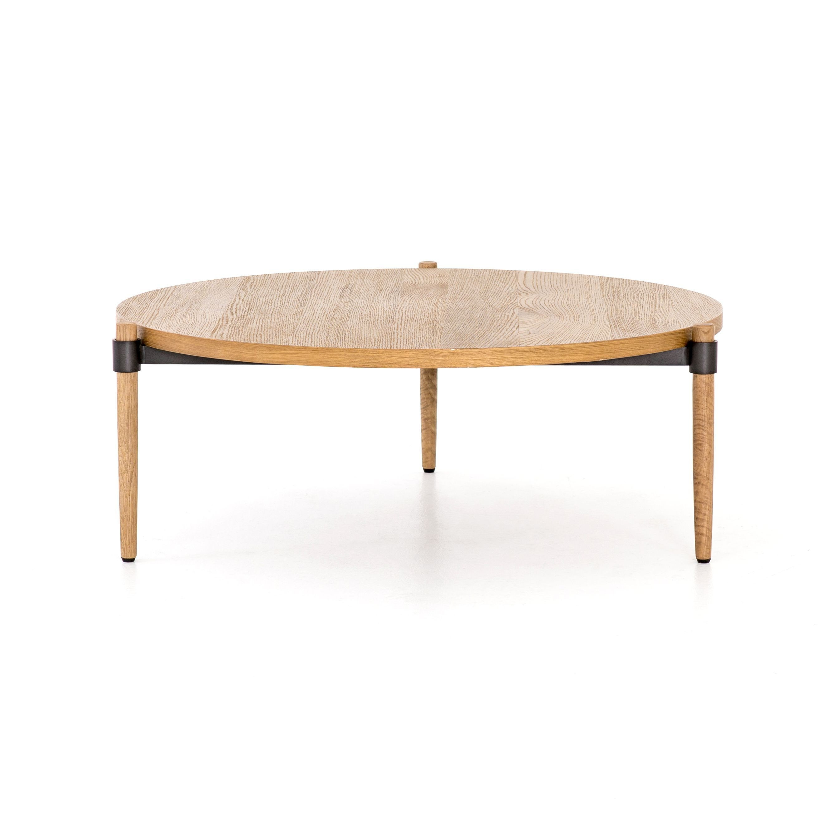 Holmes Coffee Table in Smoked Drift Oak | Burke Decor