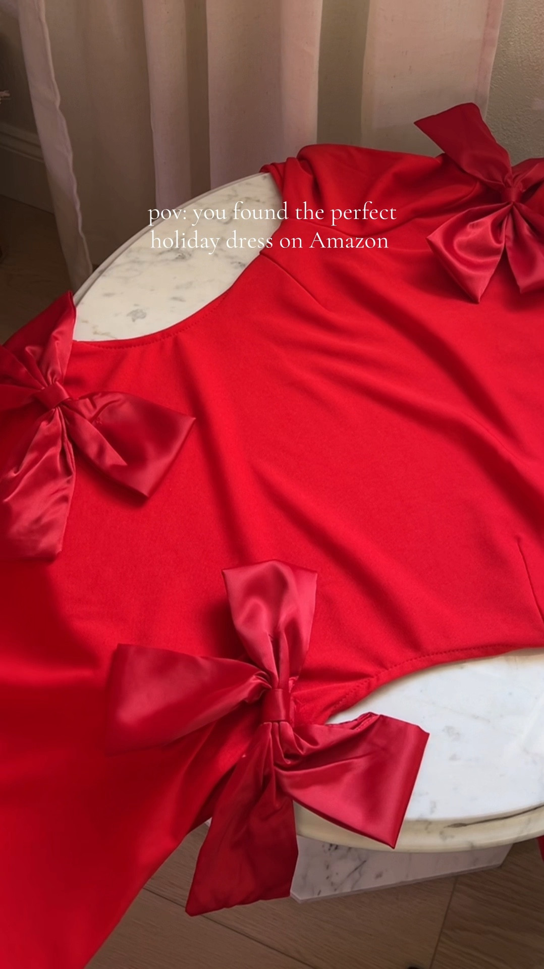 Red long sleeve maxi backless dress with bows perfect for the holidays 
Christmas dress 
House of cb inspired look for less on Amazon 

#LTKVideo #LTKSeasonal #LTKHoliday
