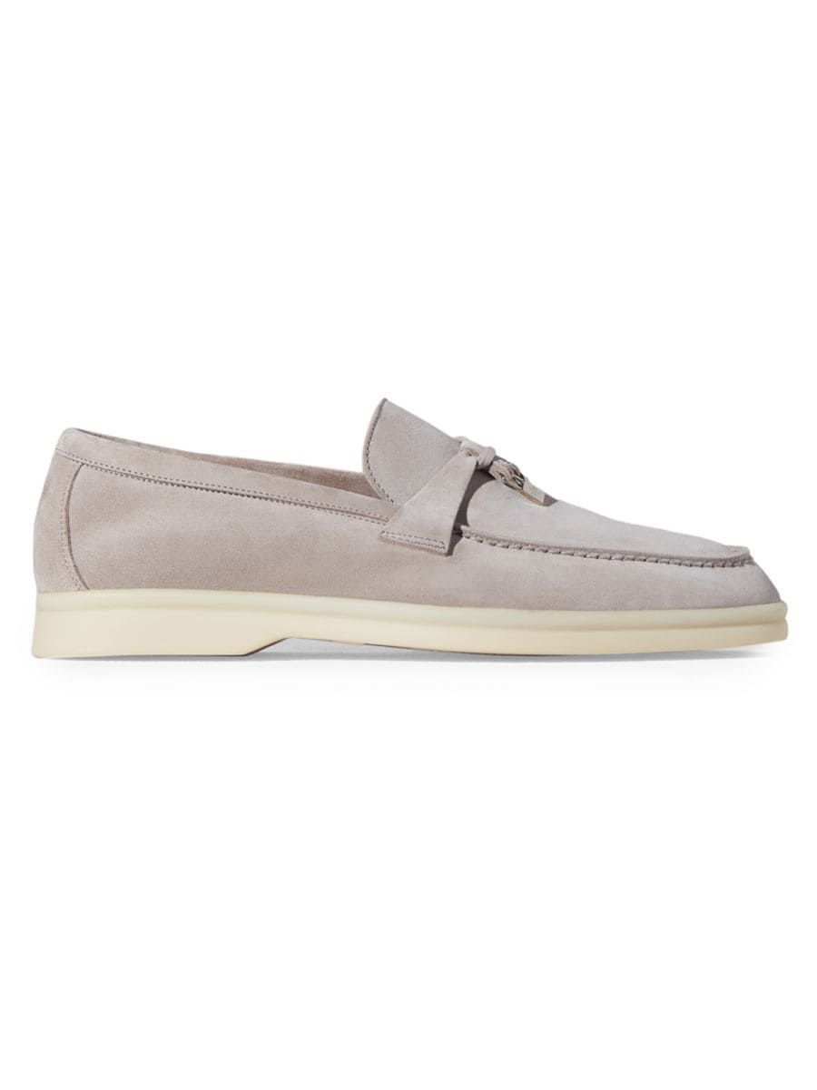 Loro Piana Summer Charms Walk Suede Loafers | Saks Fifth Avenue