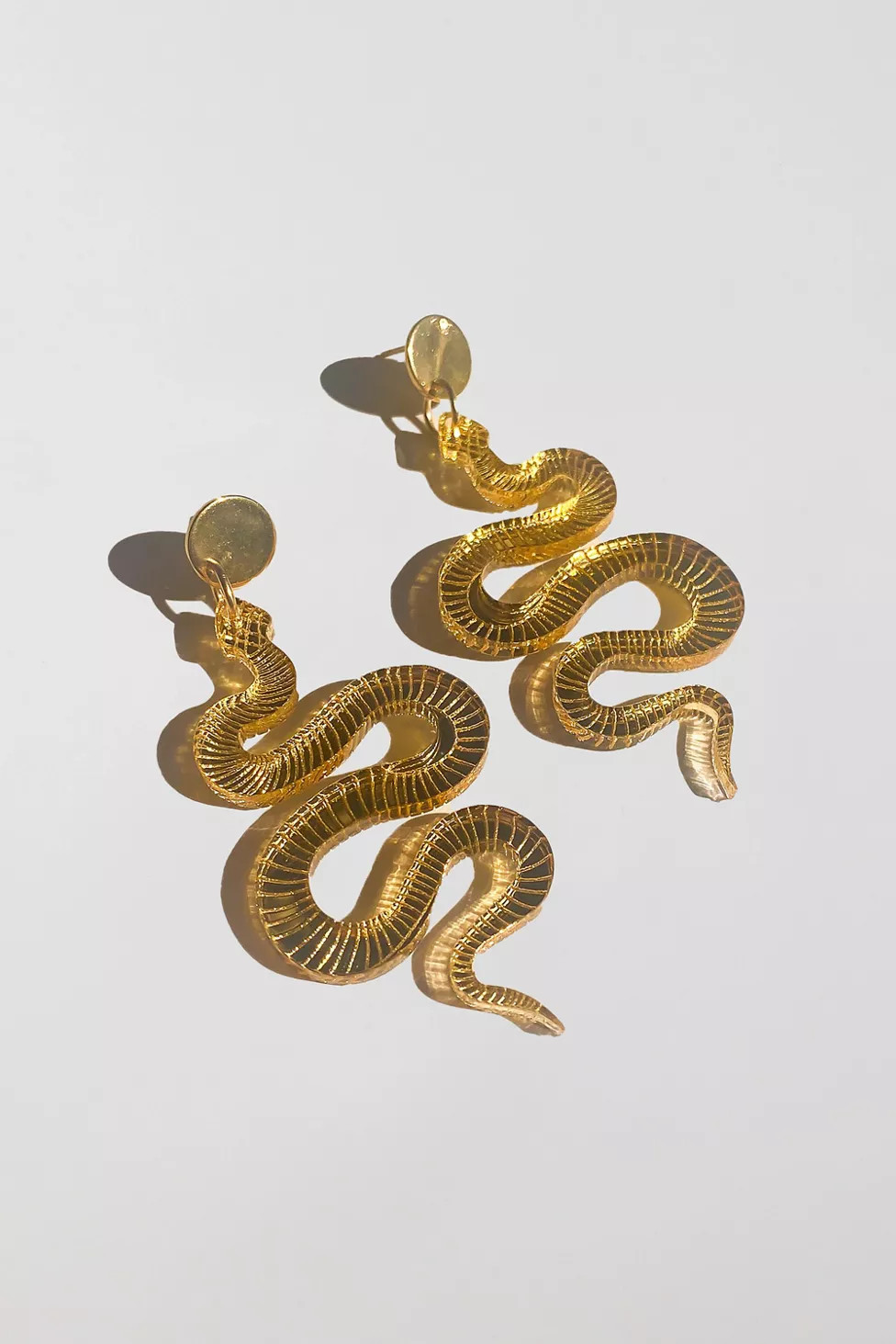 Sigfus Designs Gold Snake Earrings | Urban Outfitters (US and RoW)