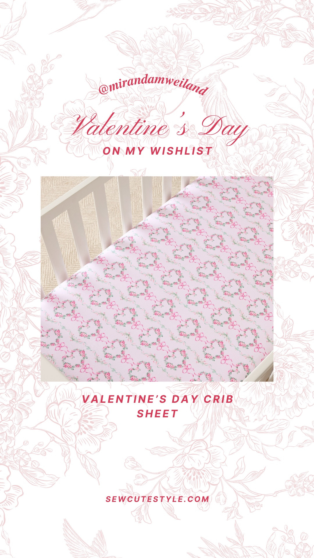 Valentines Day baby girl bedding and room decor! How precious are these sheets? Would be good for everyday as well. 

Baby girl nursery / baby girl room decor / Valentine’s Day / Valentine’s Day decor / heart decor / girl Valentine’s Day gift 

#LTKKids #LTKFindsUnder100 #LTKBaby