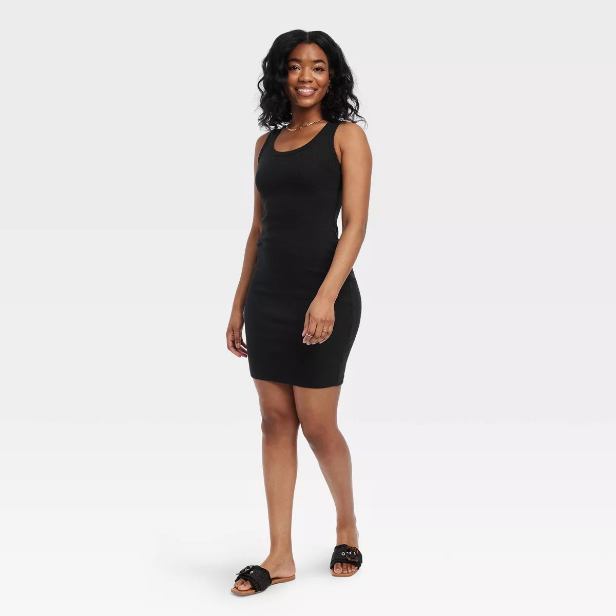 Women's Ribbed Mini Bodycon Dress - Universal Thread™ Black XS | Target