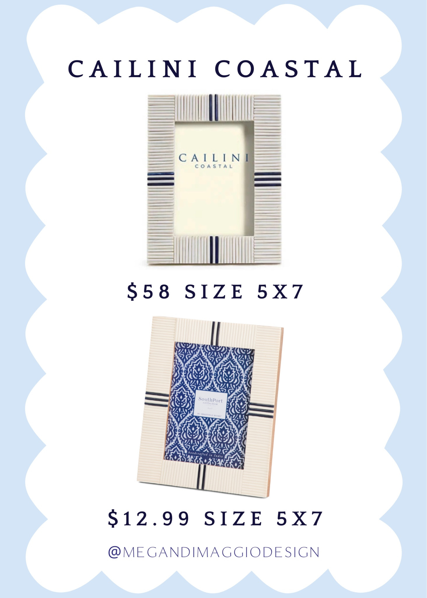 Wow!! Just added online!! 😍🙌🏻 I actually just shared in my IG stories that I found this gorgeous Cailíní coastal picture frame look for way less in my local HomeGoods!! And now it’s ONLINE to shop!! 👏🏻👏🏻👏🏻 I actually went back to the store the next day to snag bc they’re so pretty and such a great deal! 🙌🏻

#LTKSaleAlert #LTKFindsUnder50 #LTKHome