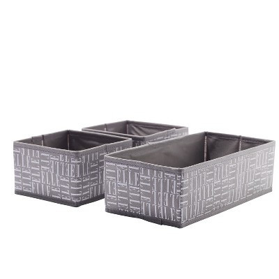 Set of 3 Fabric Foldable Storage Bins, Stylish, Sturdy, Space-Saving and Collapsible Organizers for Home, Office, and Closet | Target