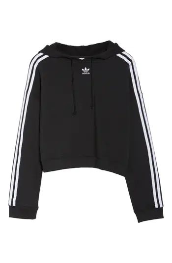 Women's Adidas Originals Cropped Hoodie, Size Small - Black | Nordstrom