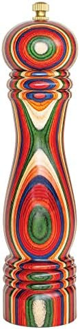 Baltique Marrakesh Pepper Grinder – 8 Inch Colorful Wooden Pepper Mill with Adjustable Stainles... | Amazon (US)