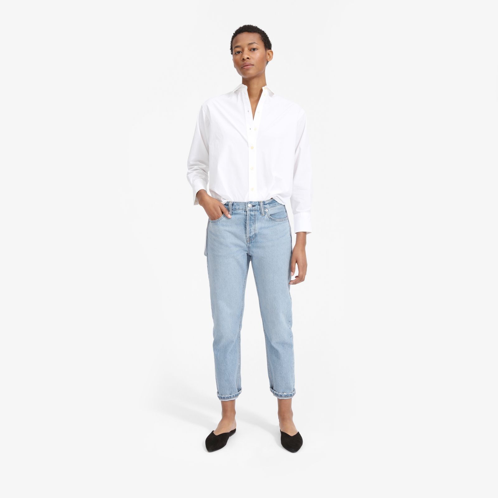 Women's Relaxed Boyfriend Jean by Everlane in Vintage Sky Blue, Size 23 | Everlane