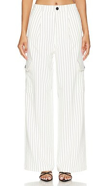 PISTOLA Brynn Pant in Le Blanc Pinstripe from Revolve.com | Revolve Clothing (Global)