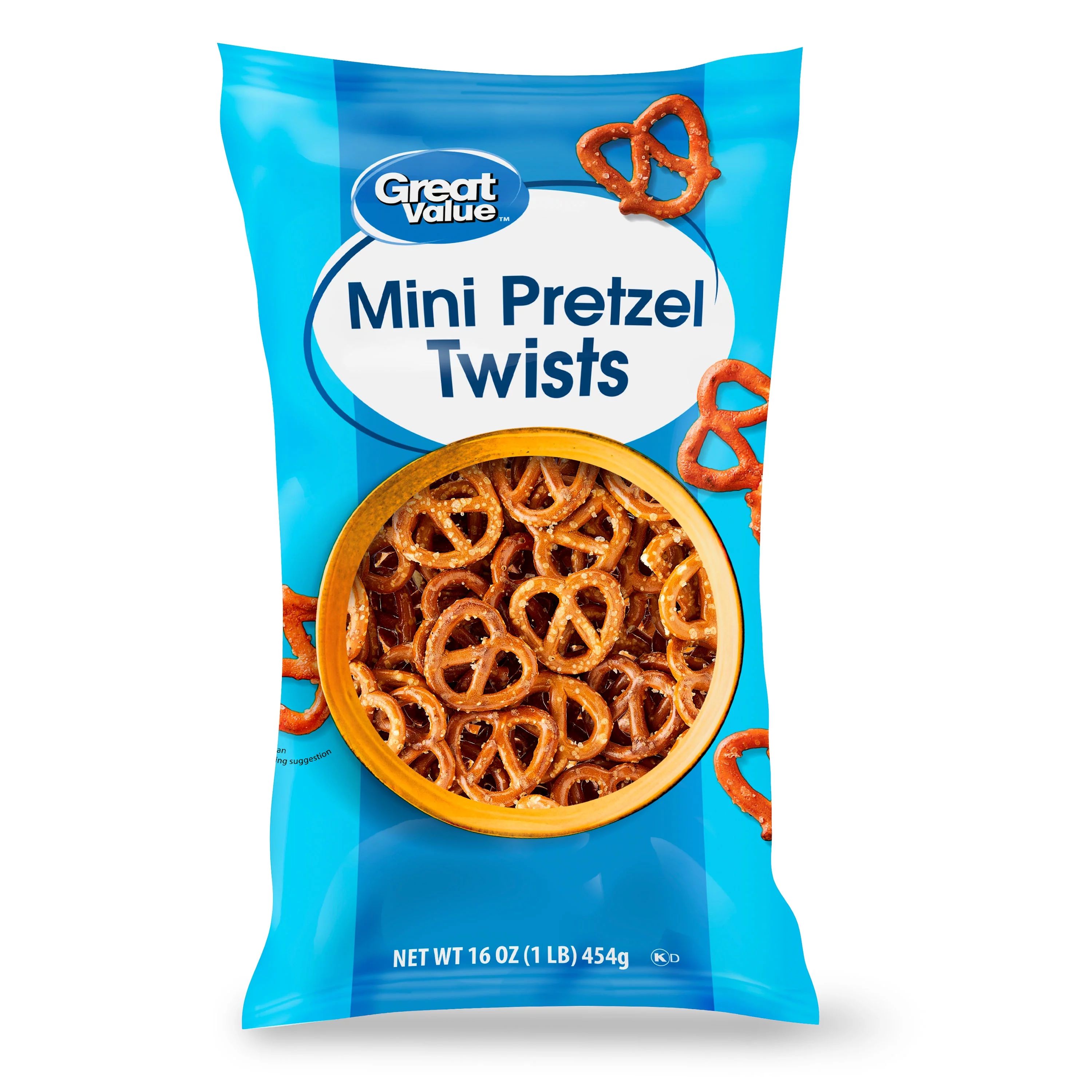 Great Value Mini Pretzel Twists, 16 oz | Walmart (US)