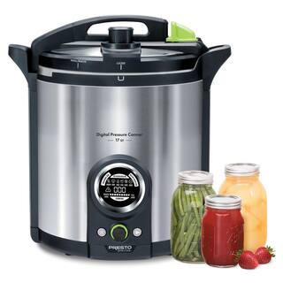 17 Qt. Electric Brushed Stainless Electric Precise Digital Pressure Canner and Pressure Cooker | The Home Depot