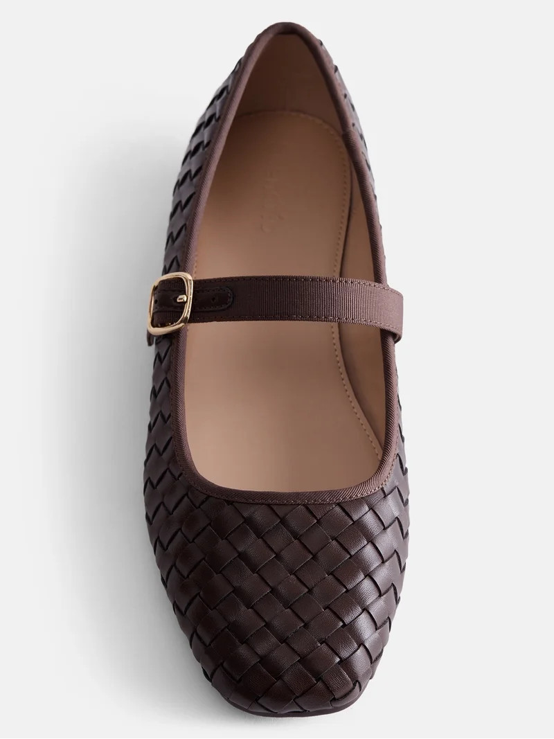 Scenario Women's Woven Mary Jane Flats | Walmart (US)