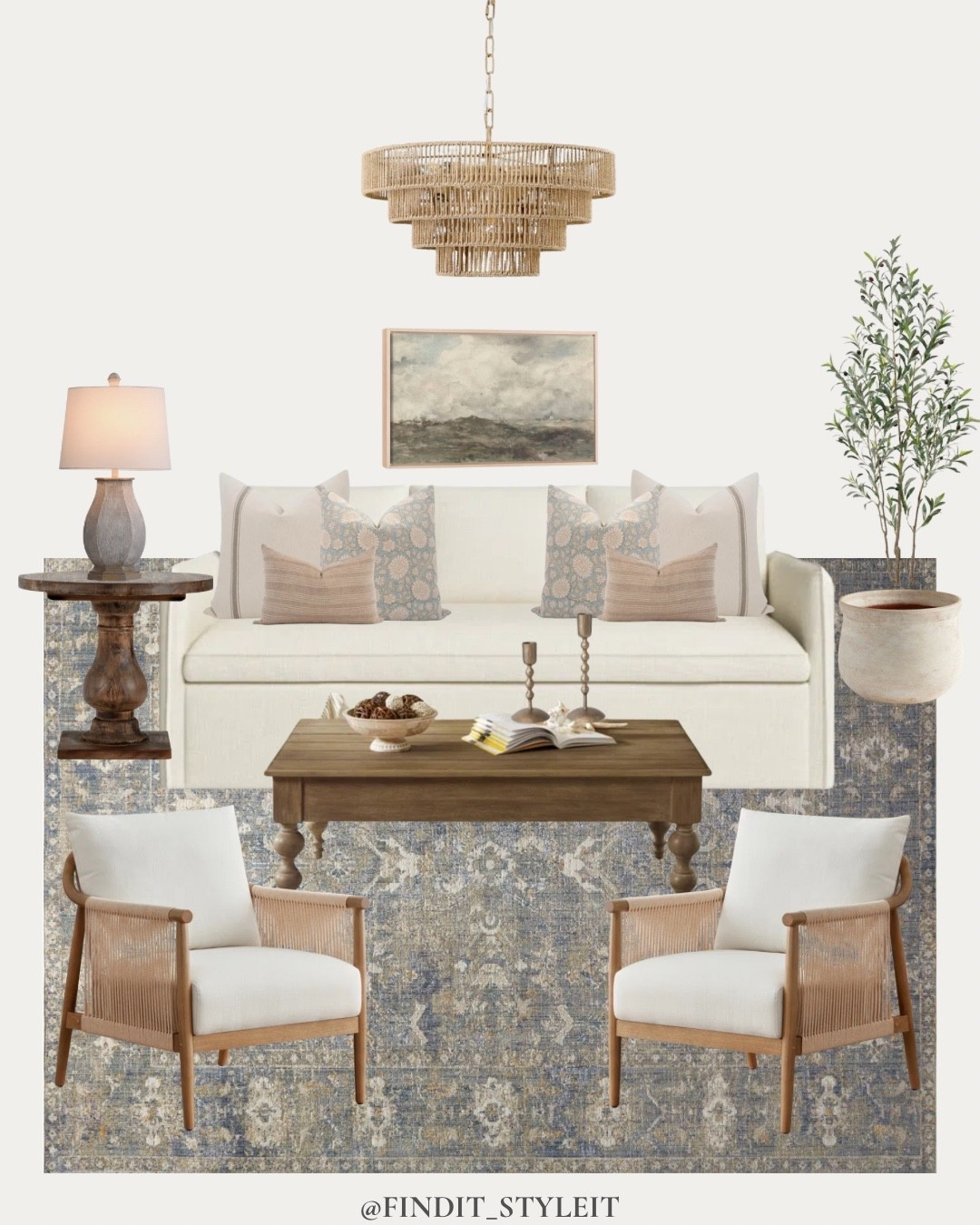 Living room mood board inspiration. 

✨The chandelier and the coffee table are both 51% off at the time of posting.  The @chrislovesjulia area rug is 53% off✨

#ltkhome #livingroom #ltksalealert #organicmodern #modernorganic


#LTKsale #LTKcanada #LTKcasa