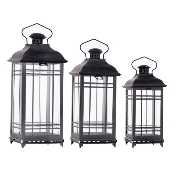20'' H Glass Floor Lantern | Wayfair North America