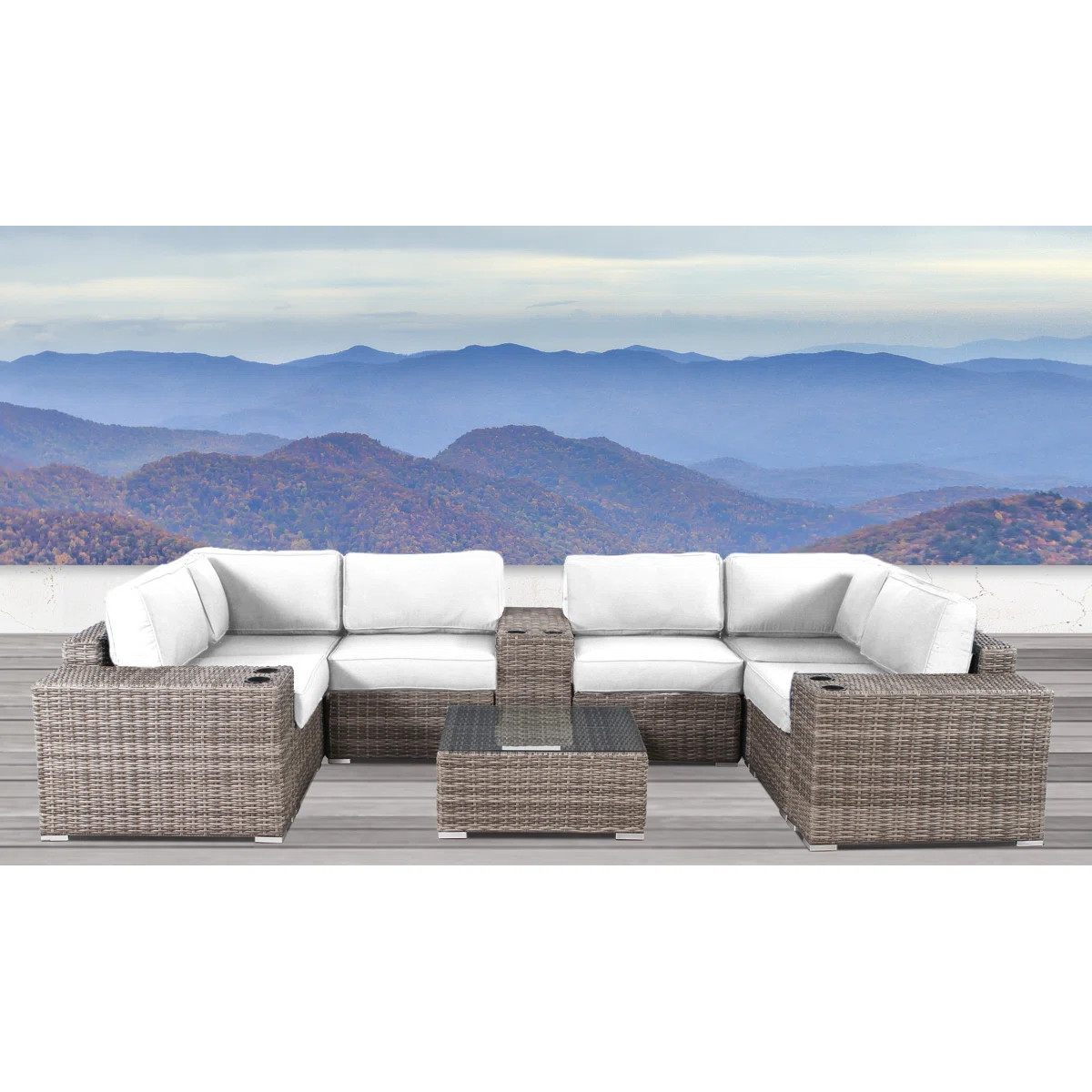 This 12-piece outdoor conversation set creates a pleasing gathering place for get-togethers and p... | Wayfair North America