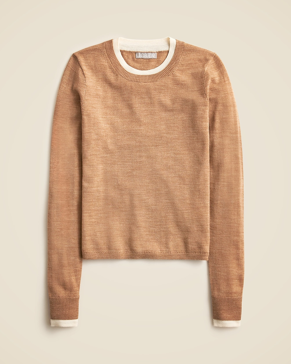 Carolyn layered crewneck sweater in merino wool | J. Crew US