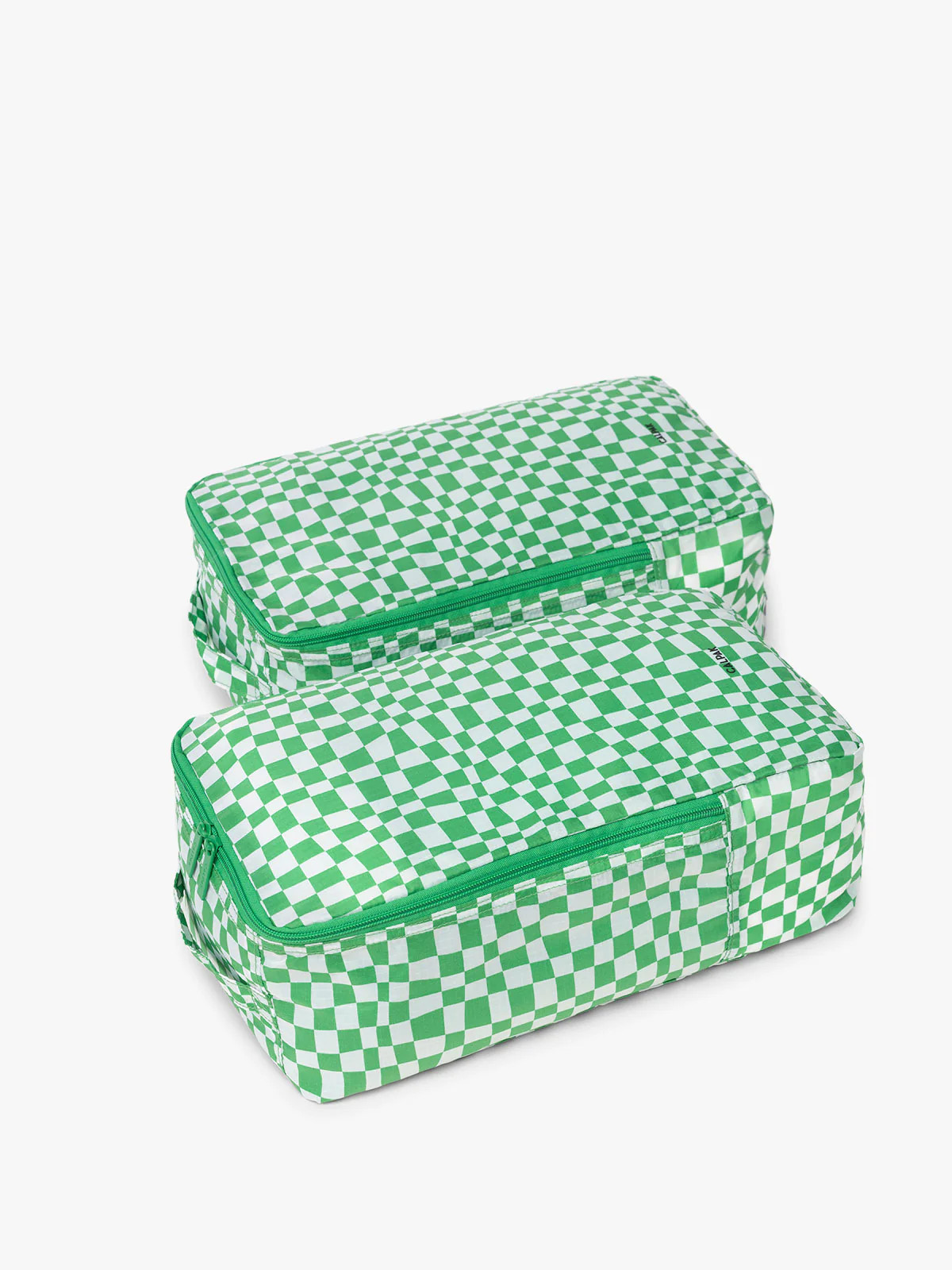 Shoe Cubes - Set of 2 in Green Checkerboard | CALPAK Travel