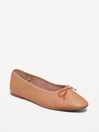 Faux-Leather Ballet Flats | Old Navy | Old Navy (US)