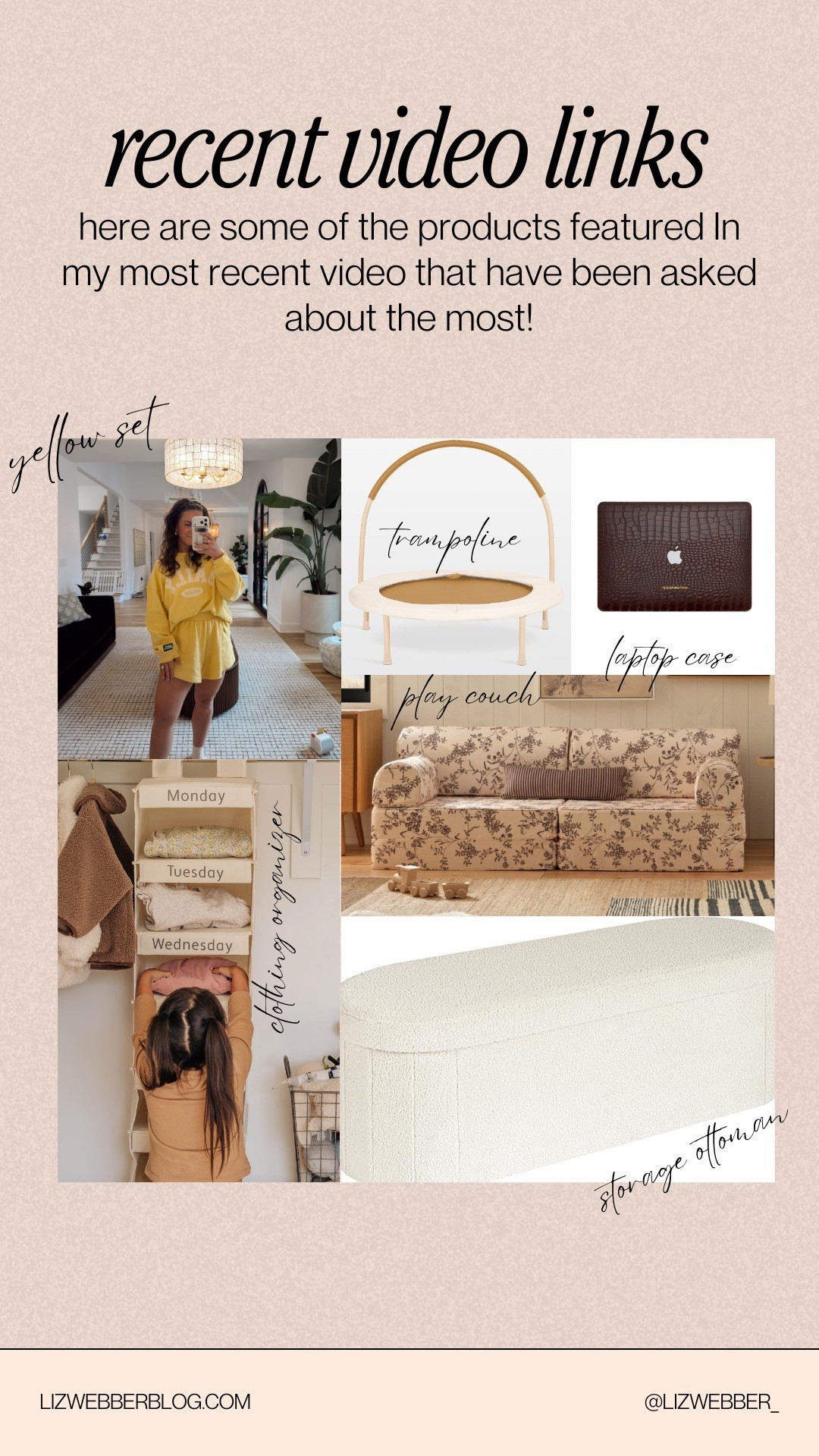 Links from most recent vlog!