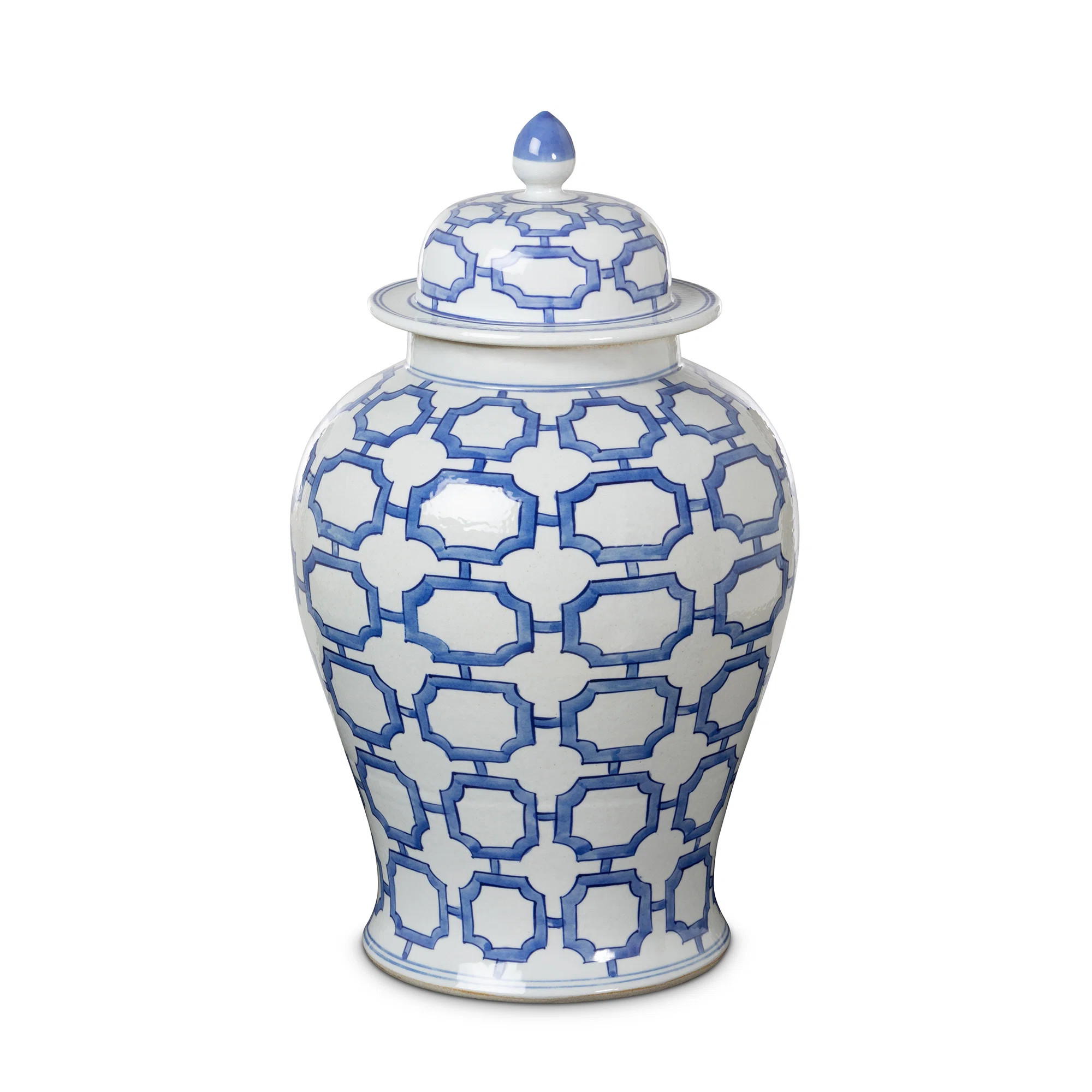 Imperial Ceramic Ginger Jar, Blue And White | Wayfair North America
