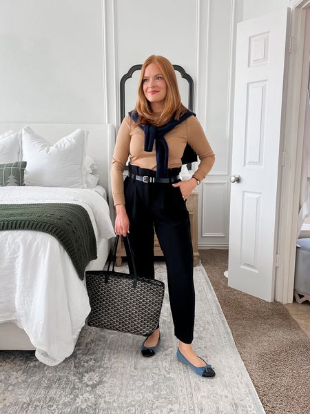 Round up of my favorite work from home looks from last week! These Paperbag pants are really comfy and easy to wear while at home! I got my regular size 

#LTKstyletip #LTKSeasonal #LTKworkwear
