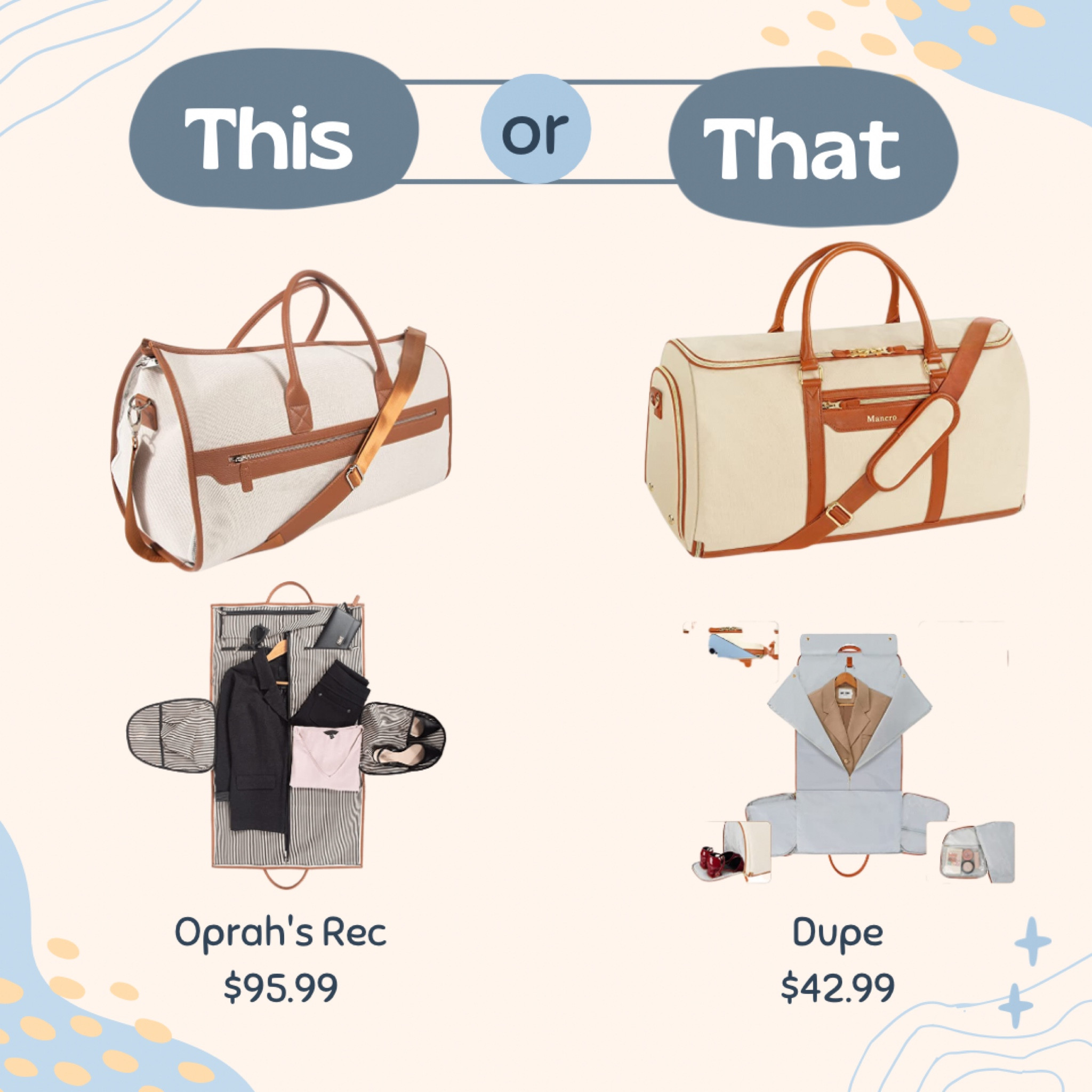 Dupe alert!
Oprah’s favorite things list and our more affordable dupe 

#LTKsalealert #LTKhome #LTKtravel