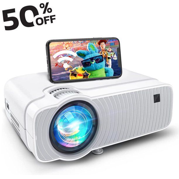 Bomaker WiFi Mini Projector, HD 720P Supported Portable Home Theater, Outdoor Video Movie Project... | Walmart (US)