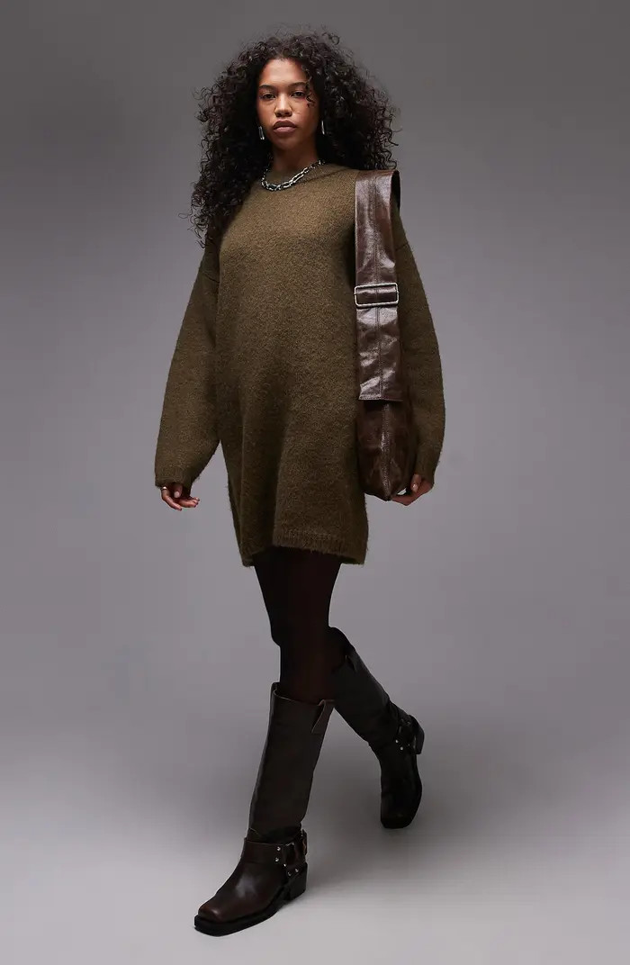 Oversize Long Sleeve Sweater Dress | Nordstrom
