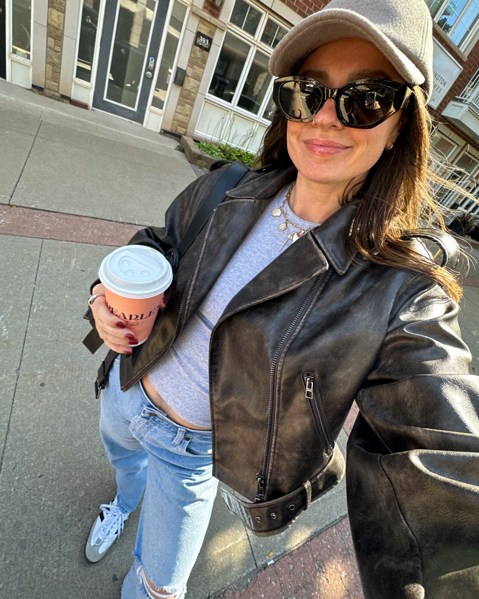 fall outfit, fall outfit ideas, casual fall outfit, capsule wardrobe styling, fall capsule wardrobe, casual style, mom style, brown leather jacket

#LTKstyletip #LTKcanada #LTKautumn