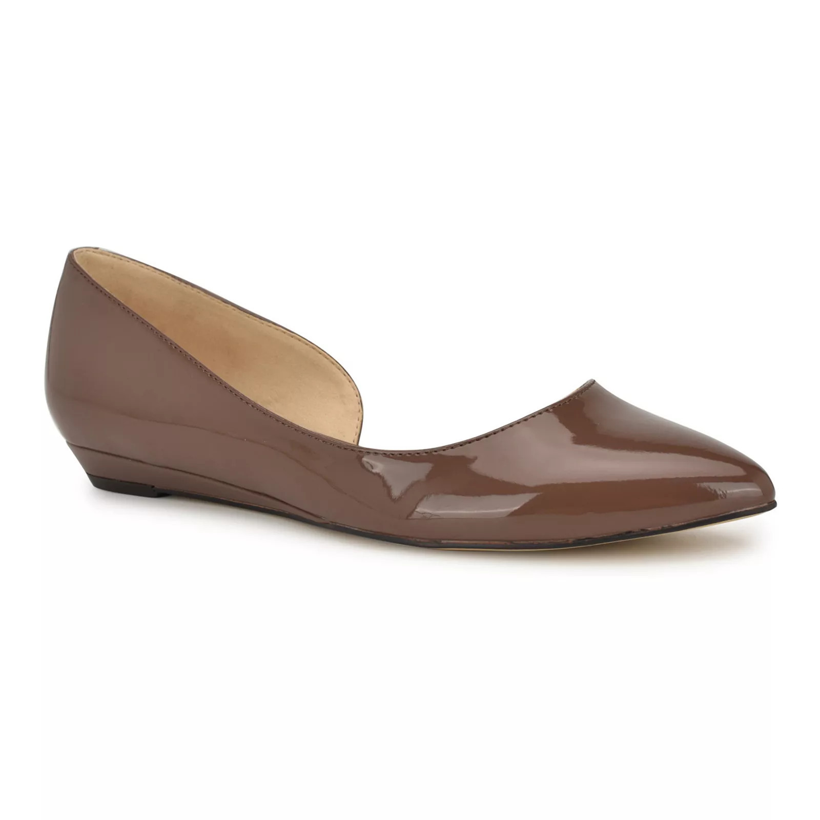 Nine West Saige Women's D'Orsay Flats, Size: 8.5, Medium Brown Patent | Kohl's