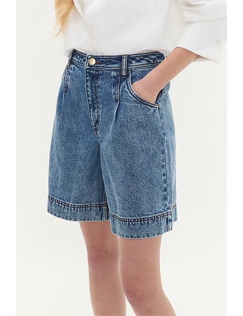 Aje Studio Flynn Longline Denim Short | David Jones | David Jones (Australia & New Zealand)