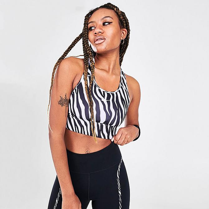 Women's Nike Dri-FIT Swoosh Icon Clash Animal Print Medium-Support Sports Bra | Finish Line (US)