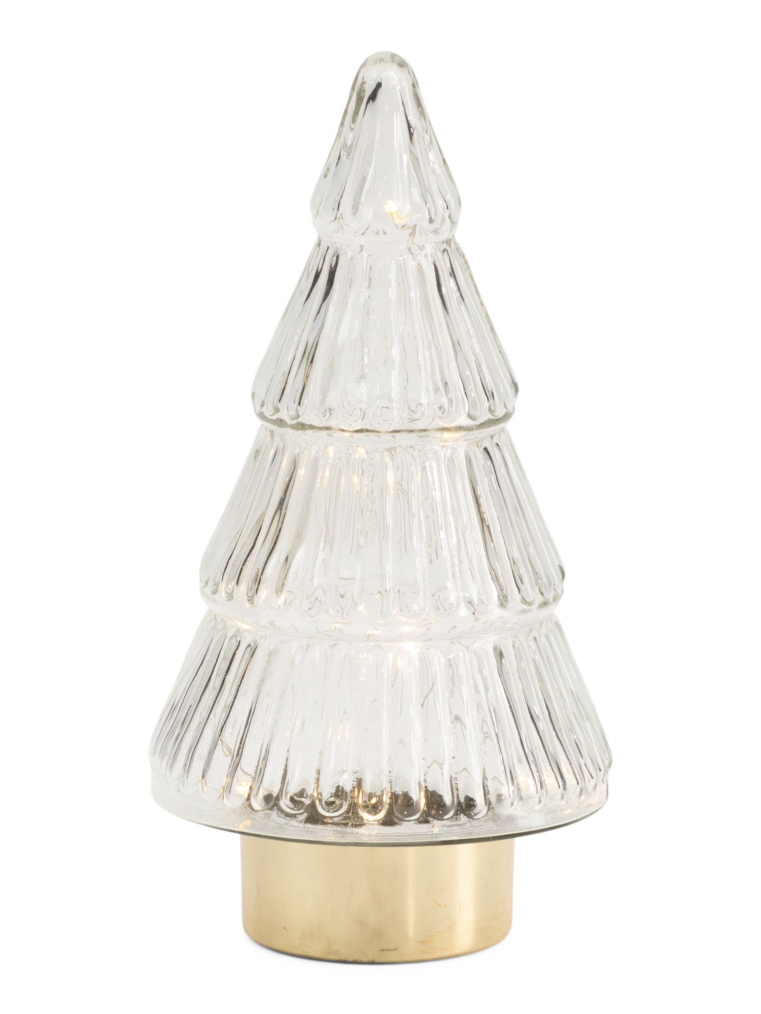 10in Led Lit Tree With Gold Tone Plated Bottom Cap | TJ Maxx