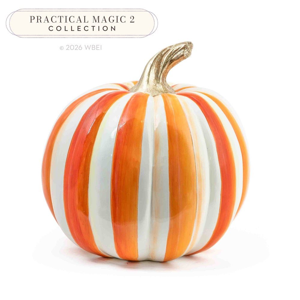 Orange Stripe Medium Pumpkin | MacKenzie-Childs