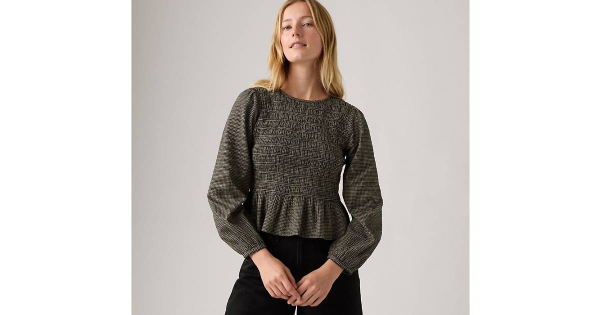 Fleur Smocked Top - White | Levi's® US | Levi's US