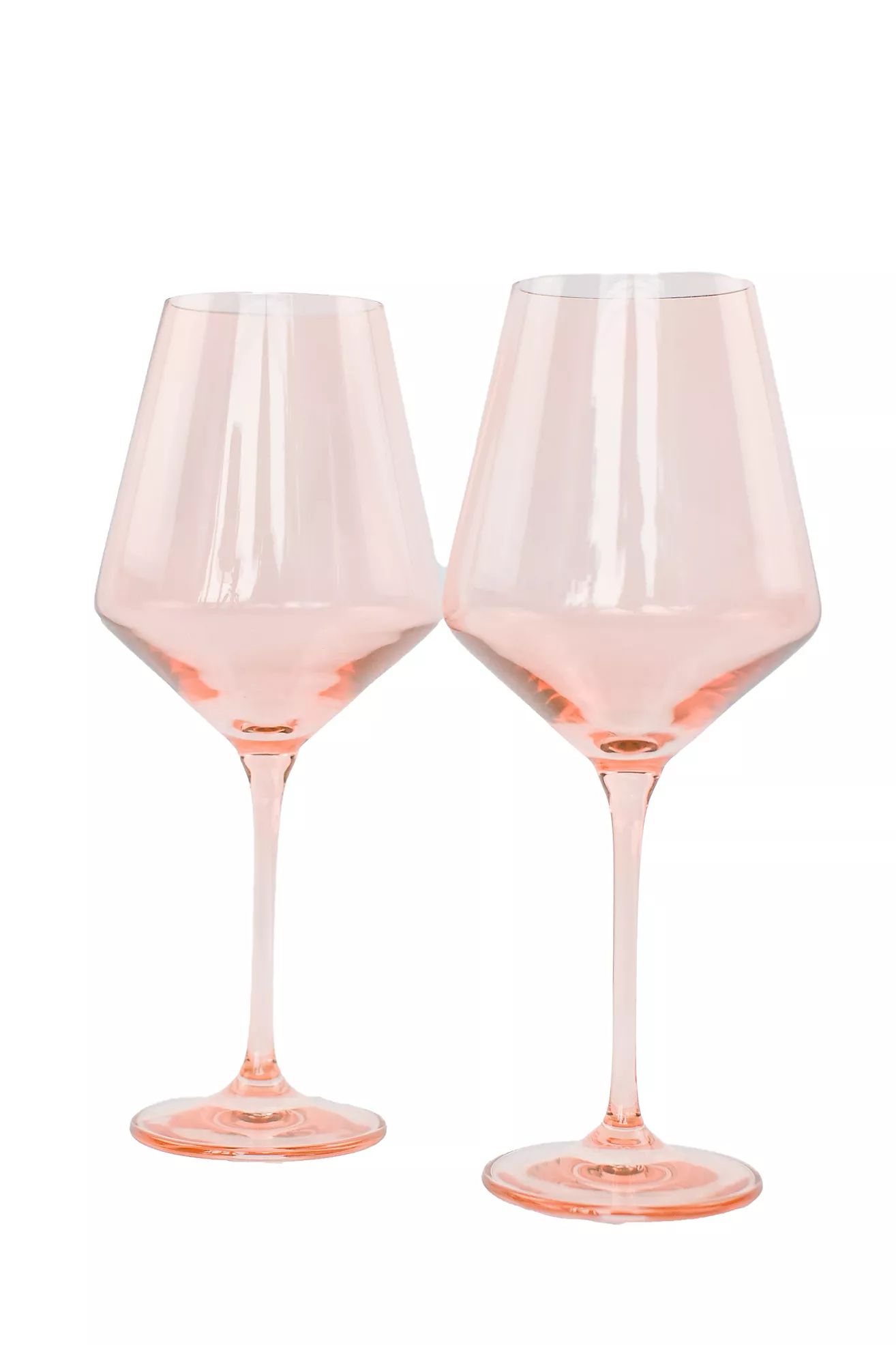 Estelle Colored Glass Wine Glass Set | Anthropologie (US)