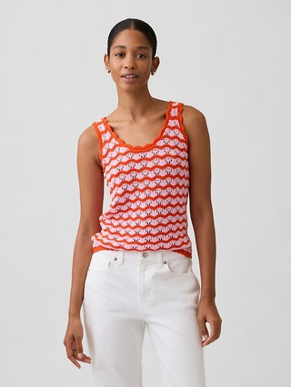 Crochet Scoopneck Tank Top | Gap Factory
