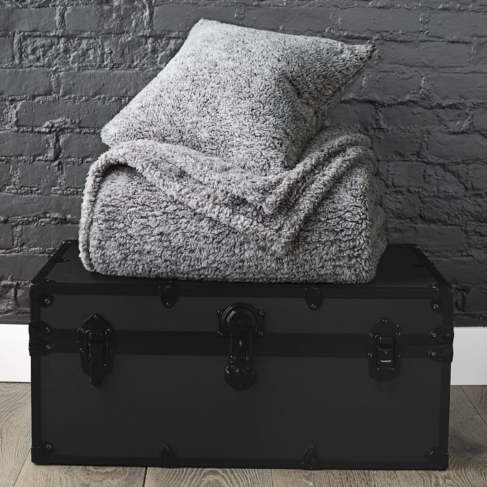 Cozy Sherpa Bed Blanket & Pillow Gift Set | Pottery Barn Teen | Pottery Barn Teen