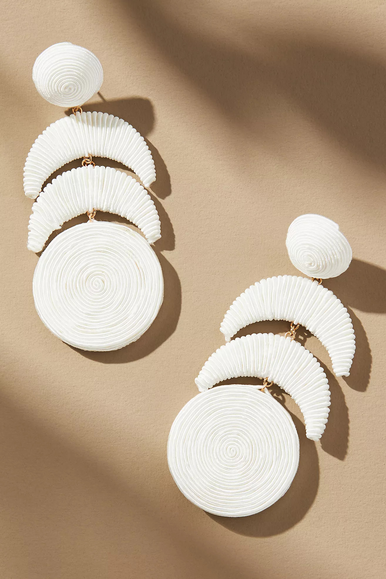 Raffia Tiered Drop Earrings | Anthropologie (US)