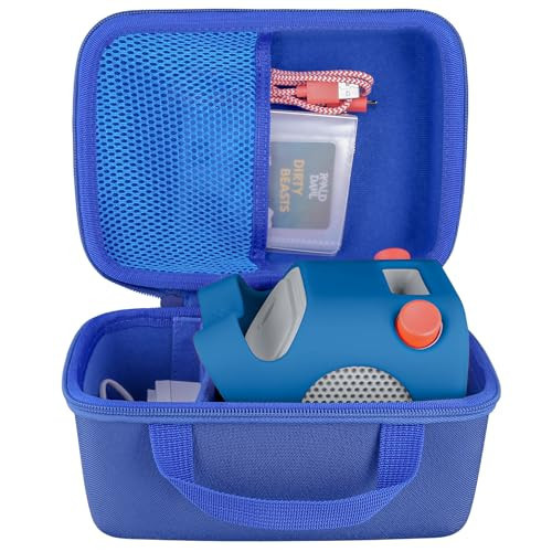 co2CREA Hard Storage Case Compatible with Yoto Player (2nd / 3rd Generation) Kids Audio & Music Player and Charging Dock,Included Transparent Card Case Holder for 36 Yoto Cards, Blue, for Yoto Player | Amazon (US)