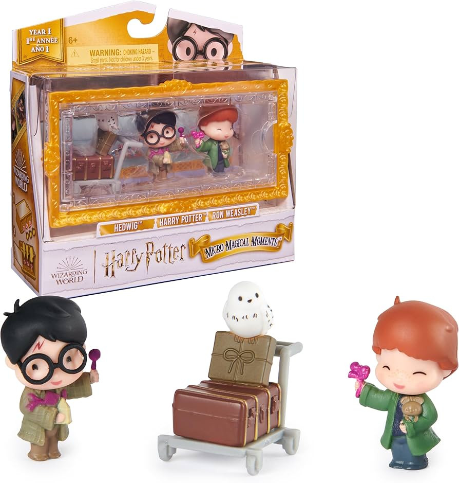 Wizarding World Harry Potter, Micro Magical Moments Action Figures Set with Exclusive Harry, Ron,... | Amazon (US)