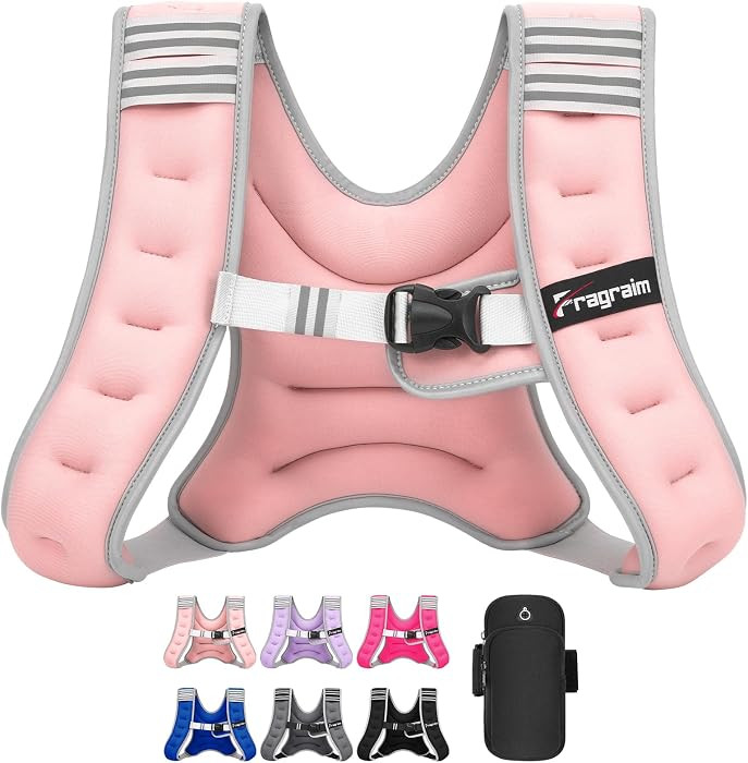 Weighted Vest for Women Men - 8lb/10lb/12lb/16lb/20lb Weight Vest | Amazon (US)