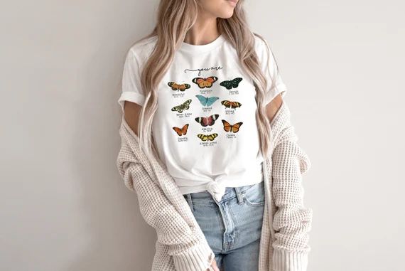Butterfly Bible Verse T-shirt Inspirational Quotes Religious | Etsy | Etsy (US)