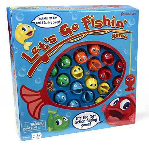 Let's Go Fishin' Game by Pressman - The Original Fast-Action Fishing Game!, 1-4 players | Amazon (US)
