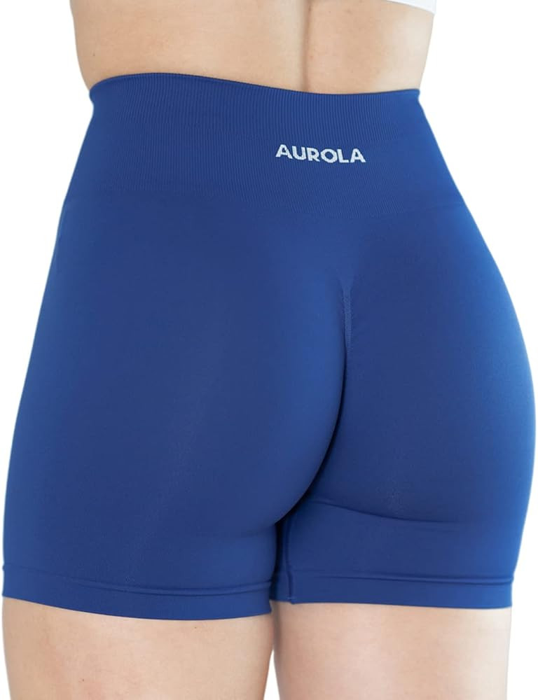 AUROLA Dream Collection Workout Shorts for Women High Waist Seamless Scrunch Athletic Running Gym... | Amazon (US)