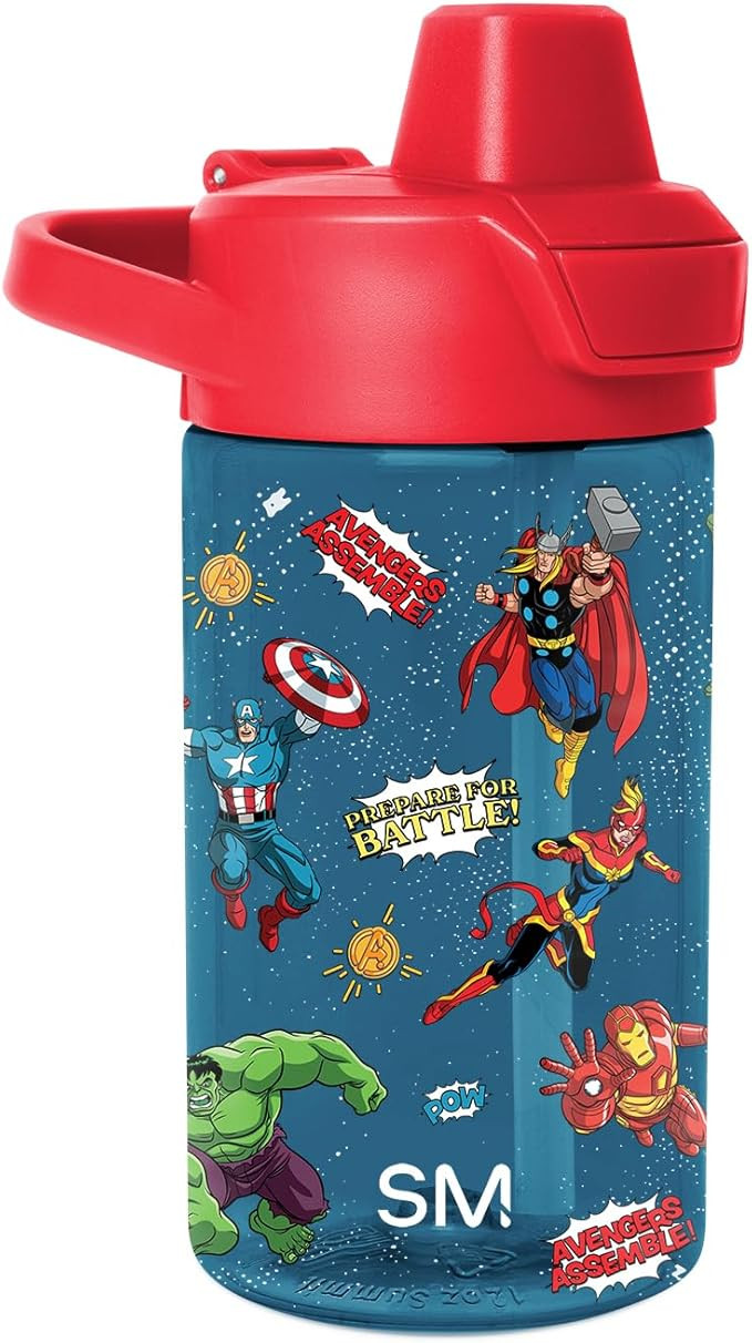 Simple Modern Marvel Kids Tritan Plastic Summit Water Bottle | 12 oz BPA-Free Cup with Covered Le... | Amazon (US)