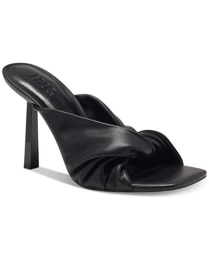 INC International Concepts Birana Twisted Slide Sandals, Created for Macy's & Reviews - Sandals -... | Macys (US)