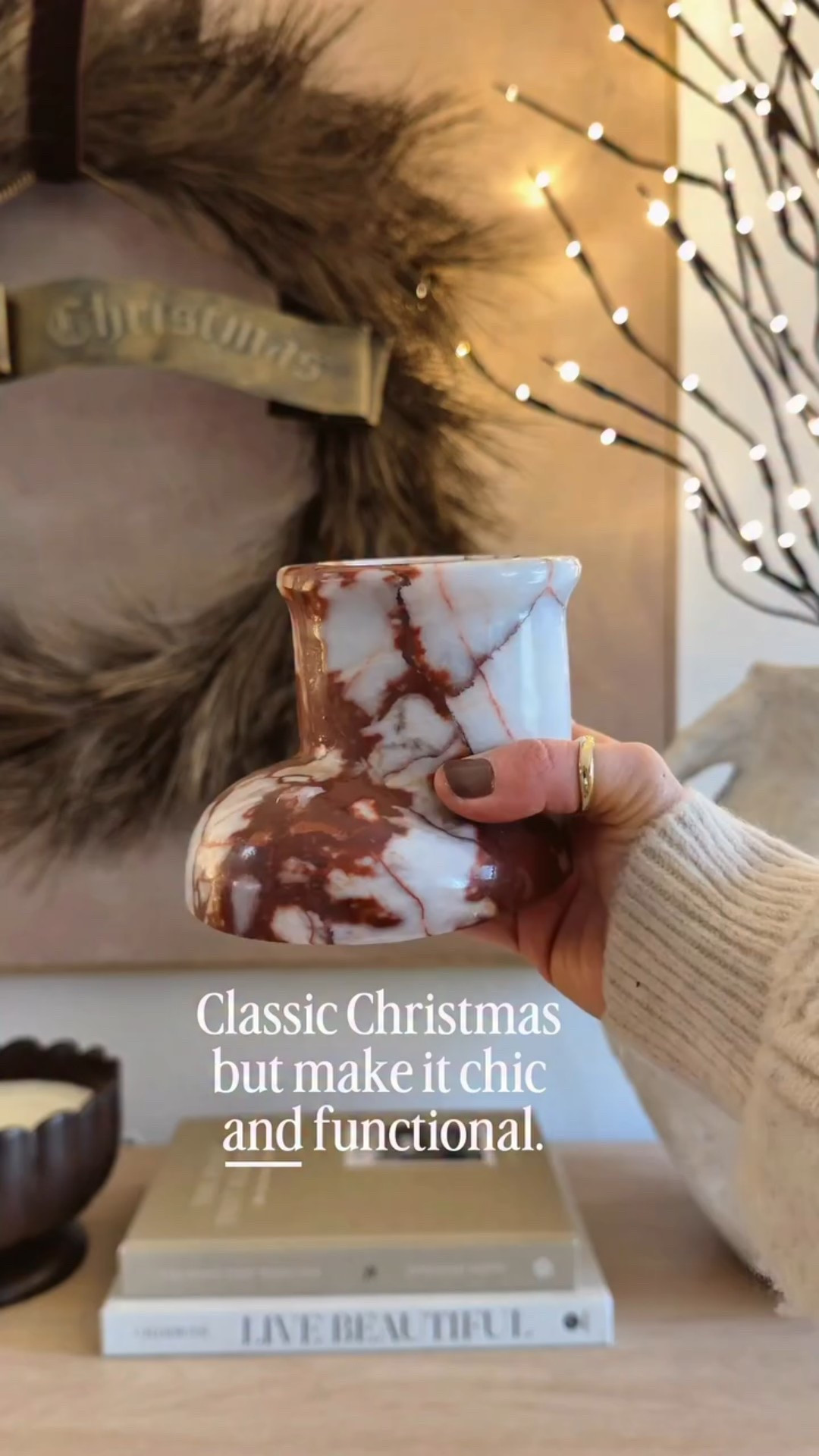 Turning this Calacatta marble Santa boot into a chic little match holder was way more satisfying than it should be. Added a match striker to the bottom so it’s functional, cute, and perfect for Christmas styling on a coffee table, console, or holiday shelf. Neutral Christmas decor will always be my love language — classic, cozy, and just a little bit luxe.

marble Santa boot, Calacatta marble Christmas decor, neutral Christmas decor finds, cozy holiday home, holiday home styling ideas, Christmas decor 2025, match holder DIY, marble match striker, chic Christmas ideas, quiet luxury home, giftable holiday decor, LTK home finds, LTK Christmas picks, holiday decorating inspo, classic Christmas style, Christmas home details

#LTKHoliday #LTKGiftGuide #LTKHome