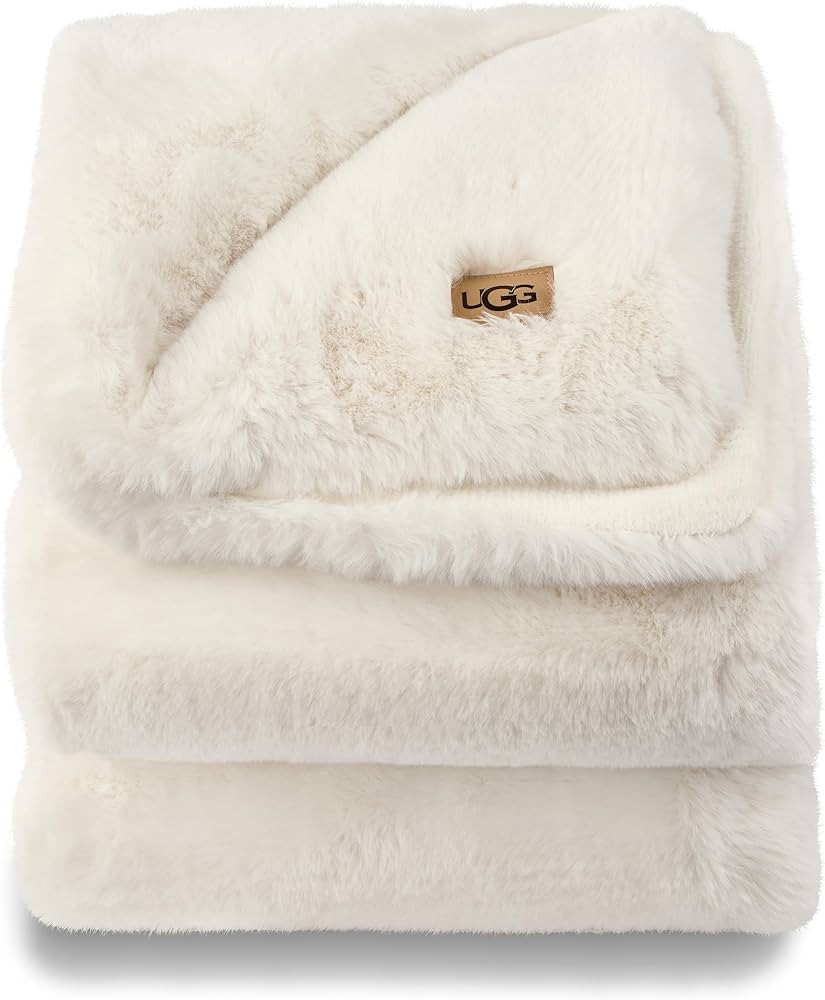 UGG 16796 Euphoria Plush Faux Fur Reversible Throw Blanket for Couch or Bed Luxury Hotel Style Ma... | Amazon (US)