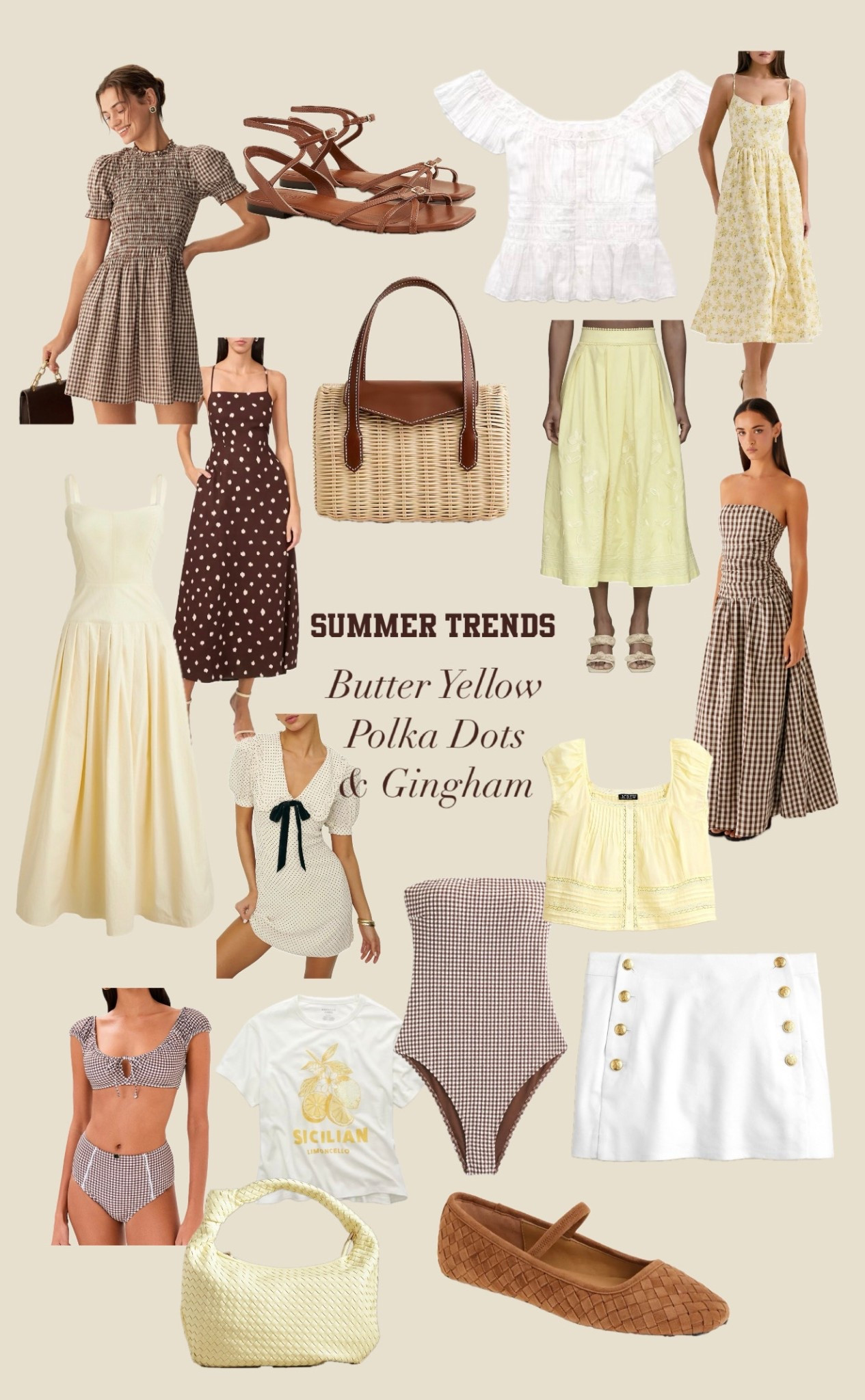 Butter yellow, polka dots and gingham are trending for this summer! 

#LTKPetite #LTKSummerEdit #LTKSeasonal