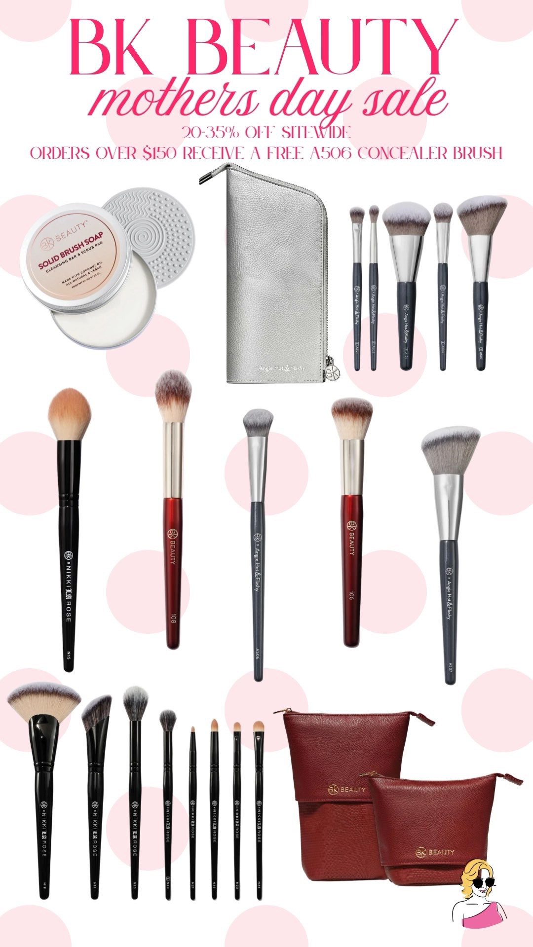 Bk beauty sale!! 20-35% off SITEWIDE!! Orders over $150 receive a FREE A506 Concealer Brush! 

make up brush, sales, bk beauty, brushes, concealer brush, blush brush, mothers day, gift idea   

 #LTKmomlife #LTKselfcare #LTKSaleAlert